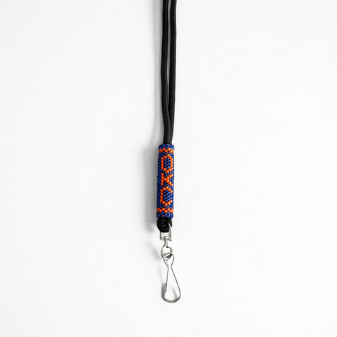 OKC Thunder Beaded Lanyard (Dark Blue)