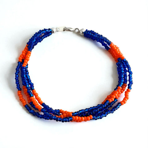 The Quartet Bracelet- Blue/Orange
