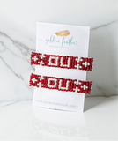 The Duo-Beaded Barrettes Oklahoma Sooners (Red)