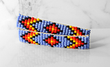 The Duo- Beaded Barrettes in Blue