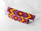 The Duo-Beaded Barrettes in Purple