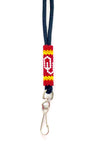 Oklahoma Sooners Beaded Lanyard