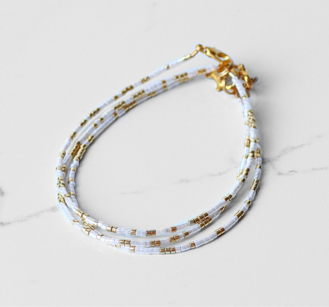 The Simply Elegant Bracelet- White